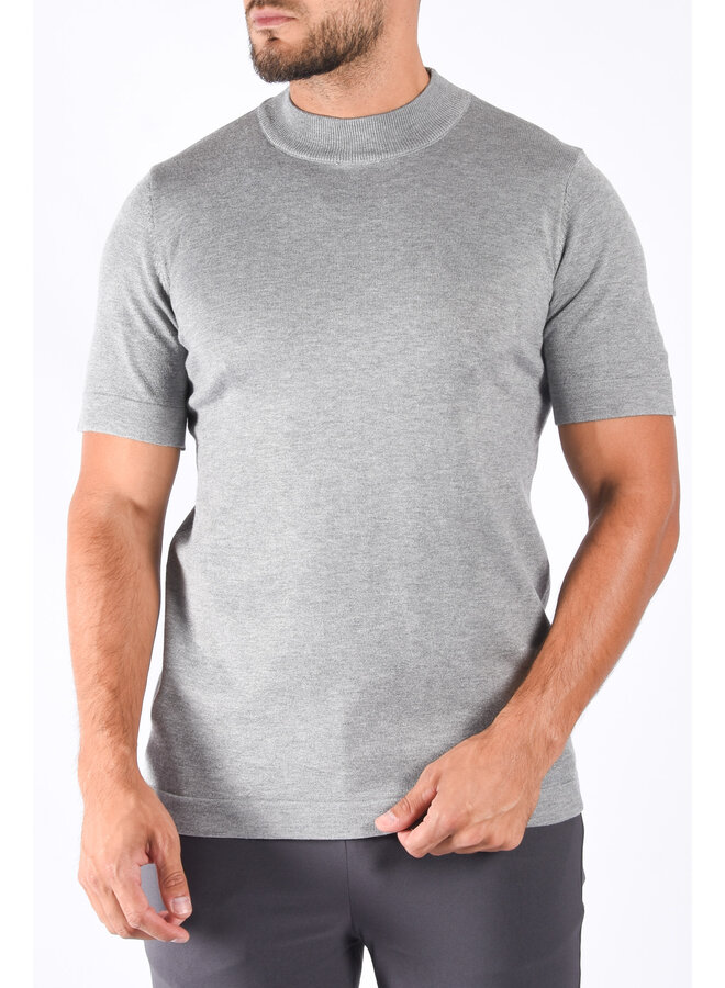 Premium Knitted T-Shirt "Dante" Grey