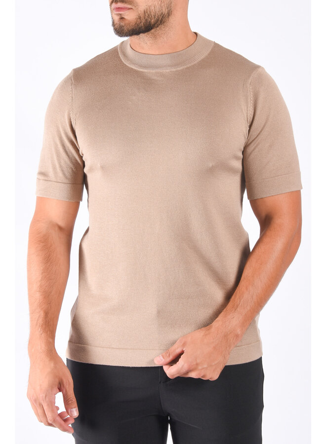 Premium Knitted T-Shirt "Dante" Beige