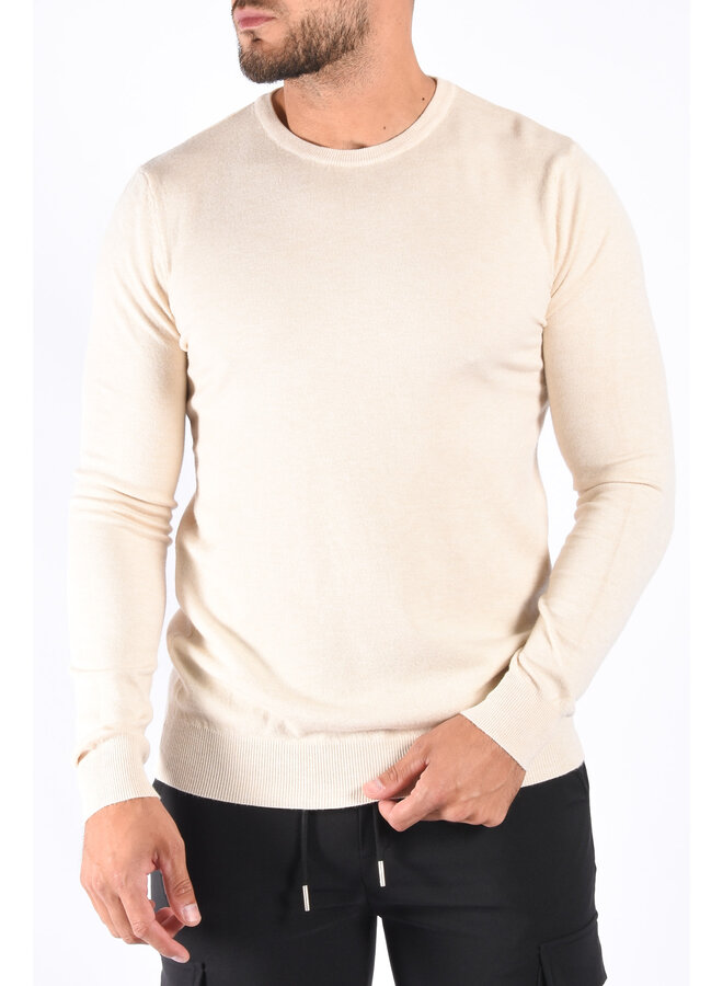 Premium Basic Knitwear Pullover Beige