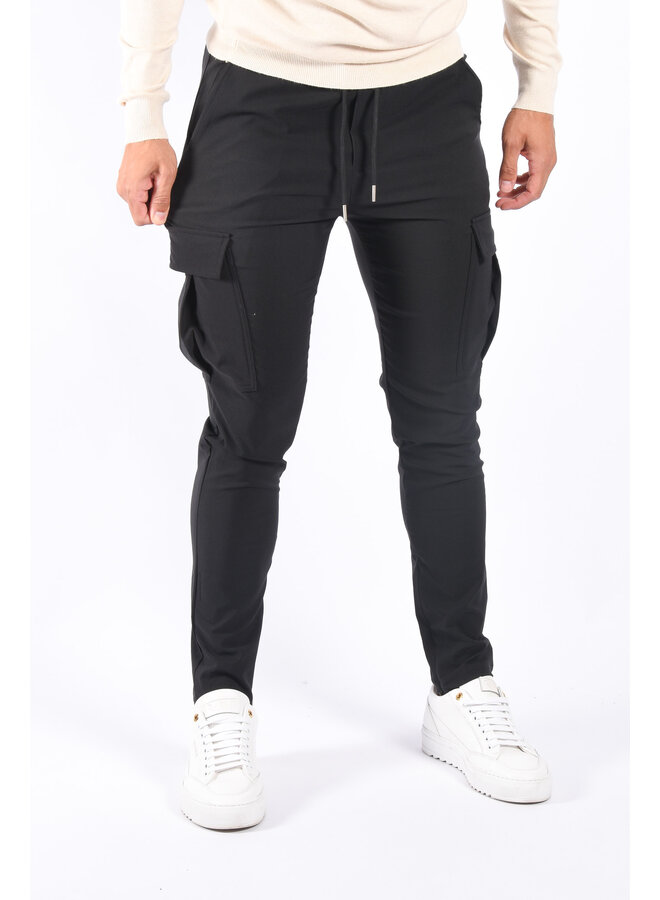Premium Stretch Cargo Pants “Nova” Black
