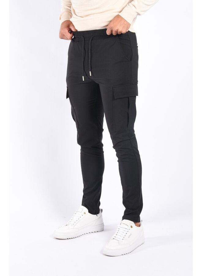 Premium Stretch Cargo Pants “Nova” Black