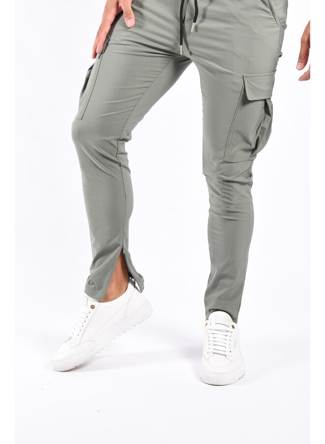 Premium Stretch Cargo Pants “Nova” Sage Green