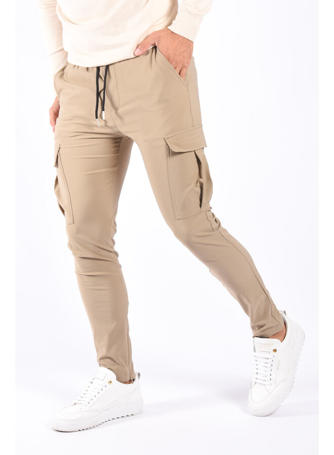 Premium Stretch Cargo Pants “Nova” Beige