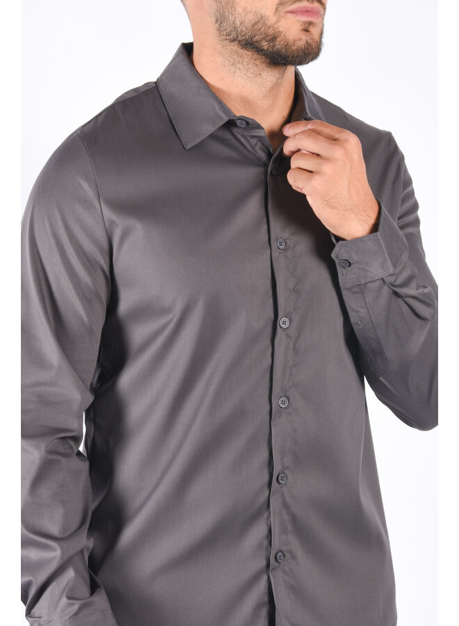 Premium Super Stretch Blouse Charcoal