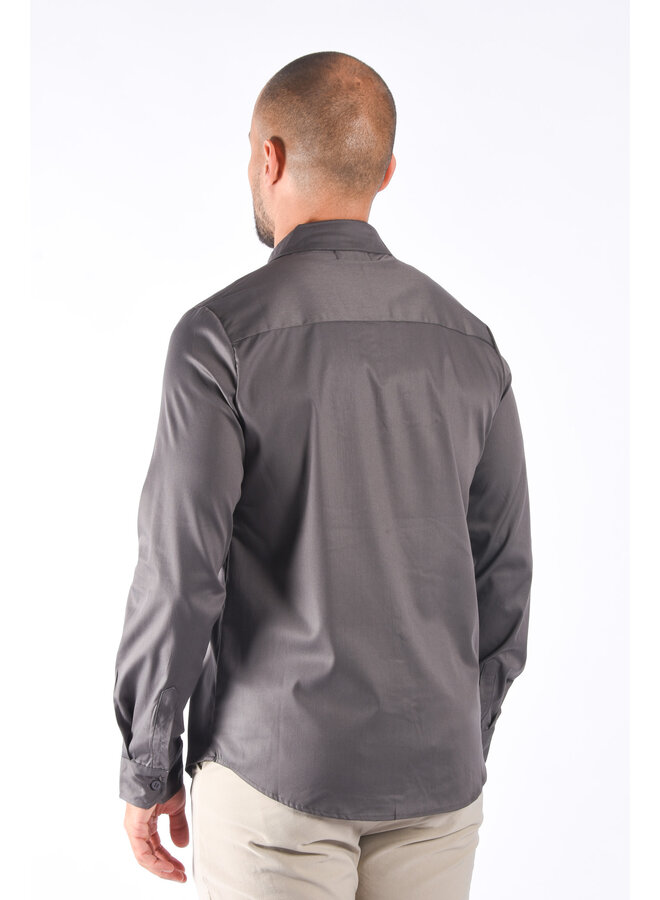 Premium Super Stretch Blouse Charcoal