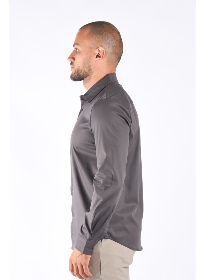 Premium Super Stretch Blouse Charcoal
