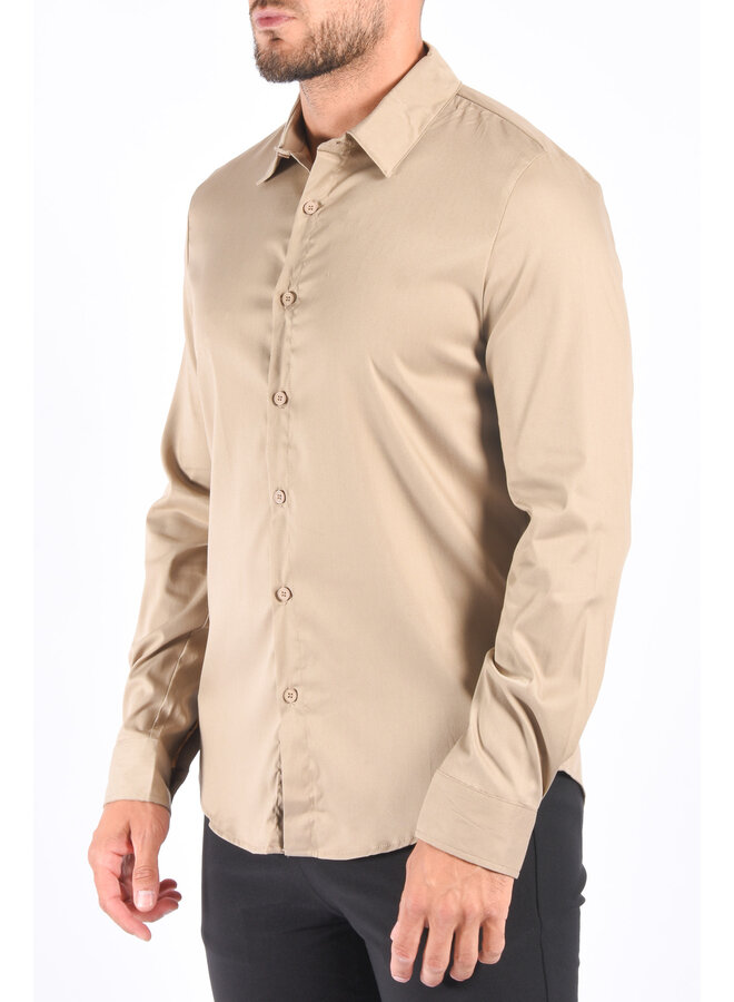 Premium Super Stretch Blouse Beige