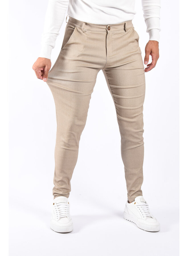 Stretch Pantalon Beige