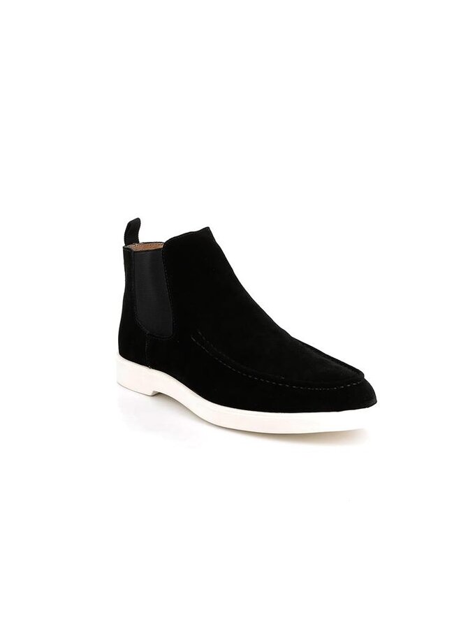 Low Chelsea Boots "Giorgio"  Black Suede