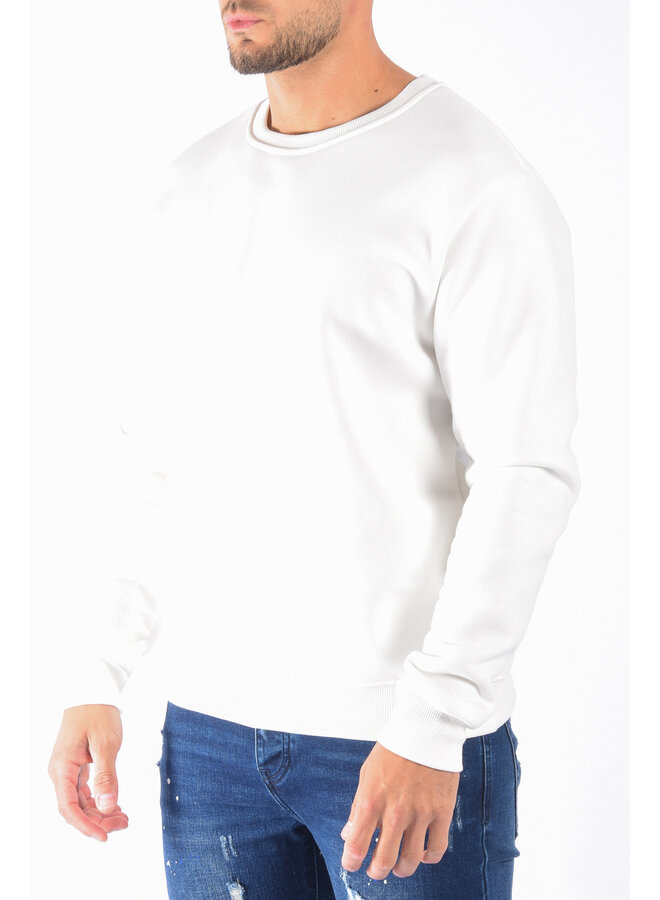 Basic sweater “caleb” White