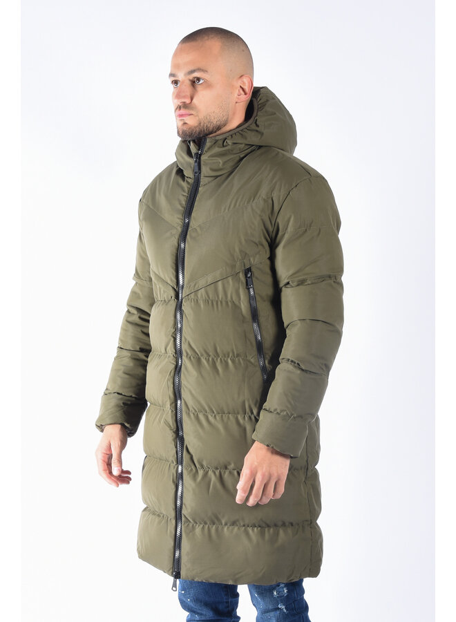 Winter Puffer jacket “north” Green