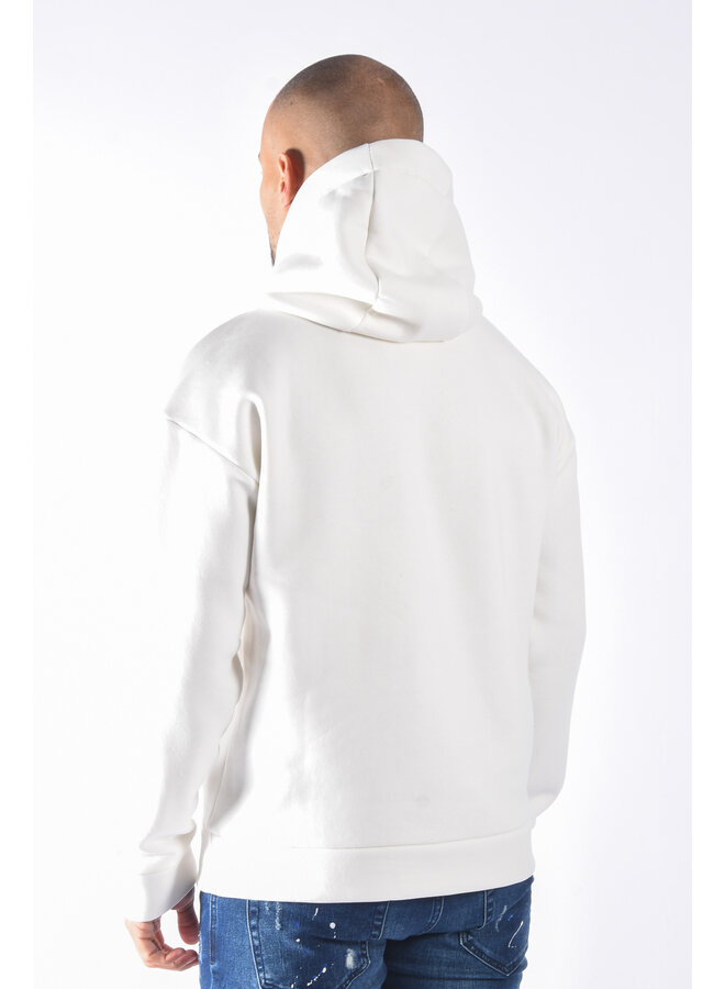 Premium hoodie “heart” White / anthracite