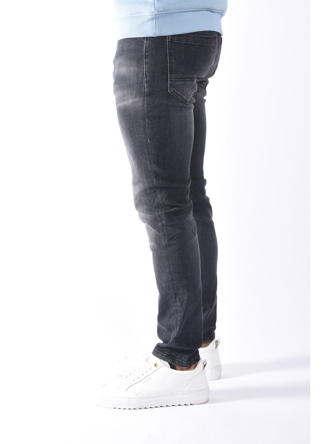 Basic slim fit stretch jeans “benjamin” Black