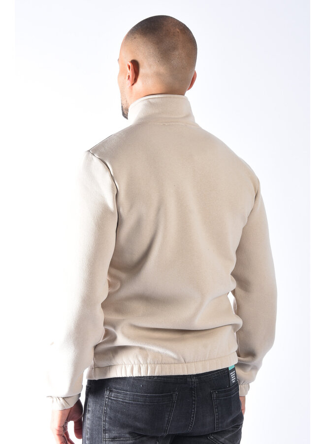 Half zipped sweater “ralph” Beige