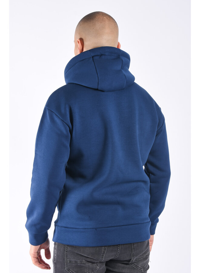 Premium hoodie “heart” Dark Blue / Black