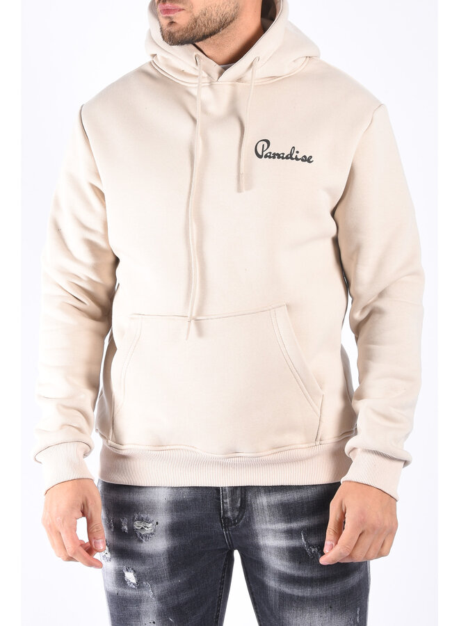 Premium Hoodie “Paradise” Beige