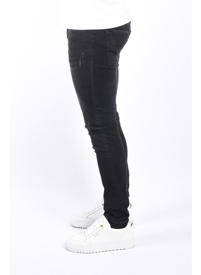 Skinny Fit Stretch Jeans “Ronin” Basic Black