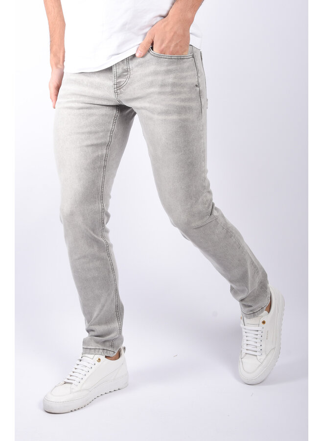 Slim Fit Stretch Jeans “Nev” Washed Grey