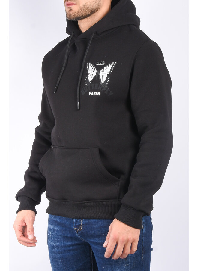 Premium Hoodie “Faith Butterfly” Black