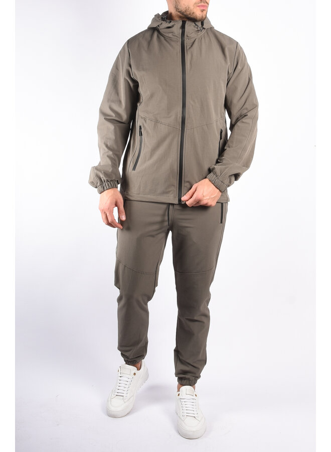 Premium Stretch  Tracksuit "Gian" Thyme Green