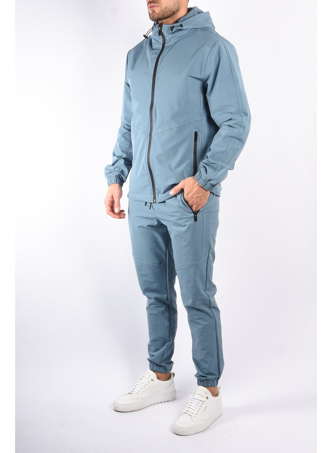 Premium Stretch  Tracksuit "Gian" Mineral Blue