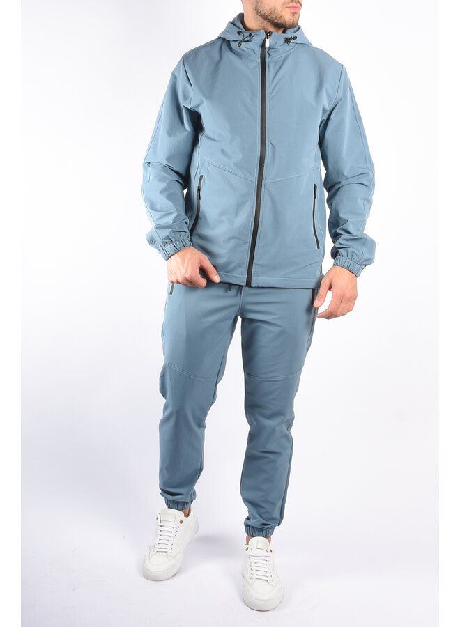 Premium Stretch  Tracksuit "Gian" Mineral Blue