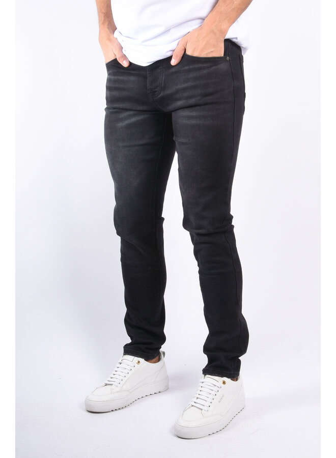 Slim Fit Stretch Jeans “Liam” Basic Black