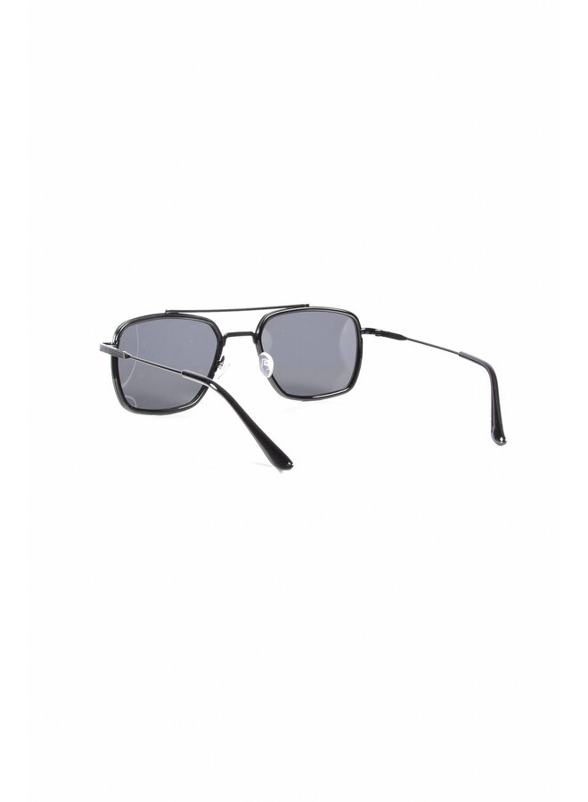 Premium Black/Black Aviator Sunglasses Black Tint