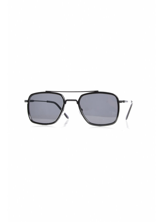 Premium Black/Black Aviator Sunglasses Black Tint