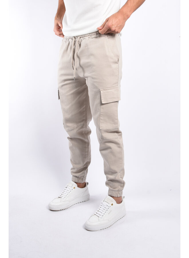 Premium Cotton Cargo Pants “Maren” Beige