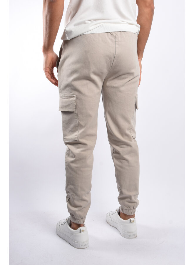 Premium Cotton Cargo Pants “Maren” Beige
