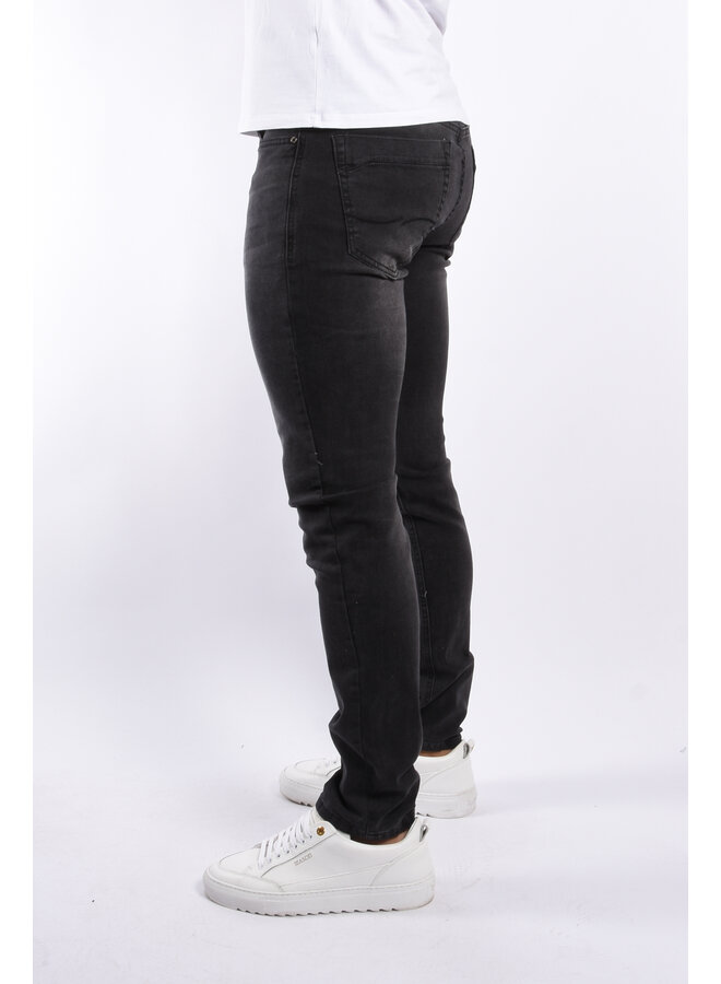 Slim Fit Stretch Jeans "Canay" Black Washed