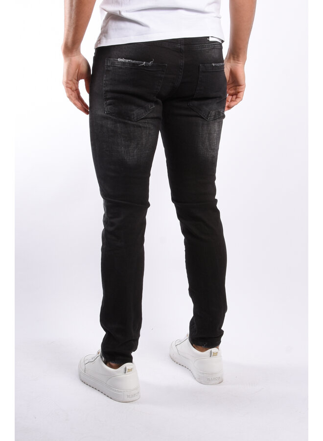 Skinny Fit Stretch Jeans “Eloy” Black Washed