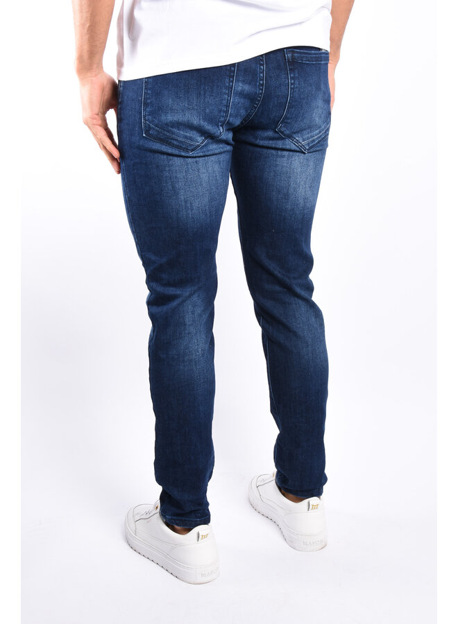 Slim Fit Stretch Jeans “Tigo” Dark Blue