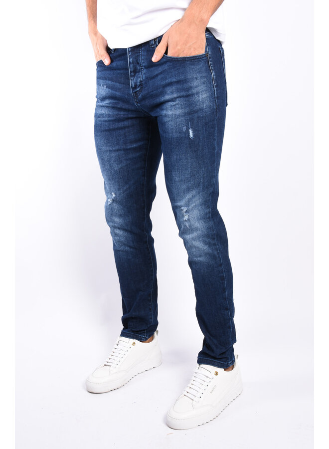 Slim Fit Stretch Jeans “Tigo” Dark Blue