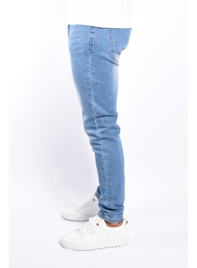 Slim Fit Stretch Jeans  “Lewis” Basic Light Blue
