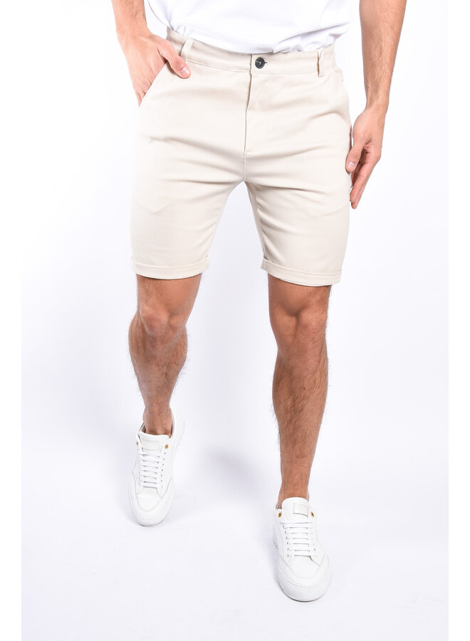 Chino Stretch Shorts “Tropea”  Beige