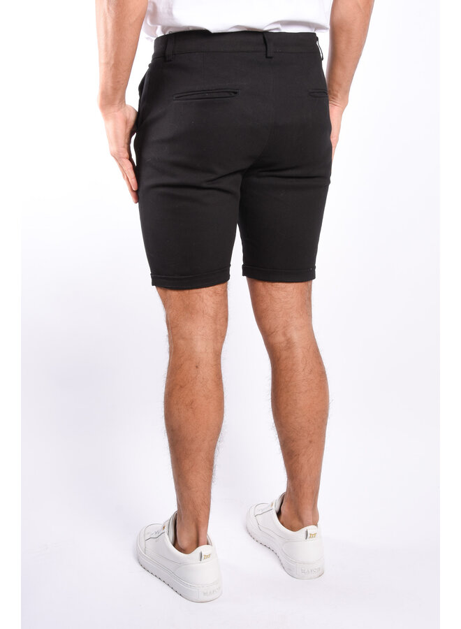 Chino Stretch Shorts “Tropea”  Black