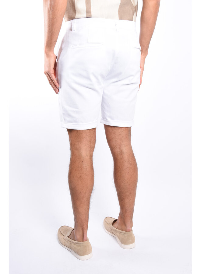 Chino Stretch Shorts “Tropea”  White