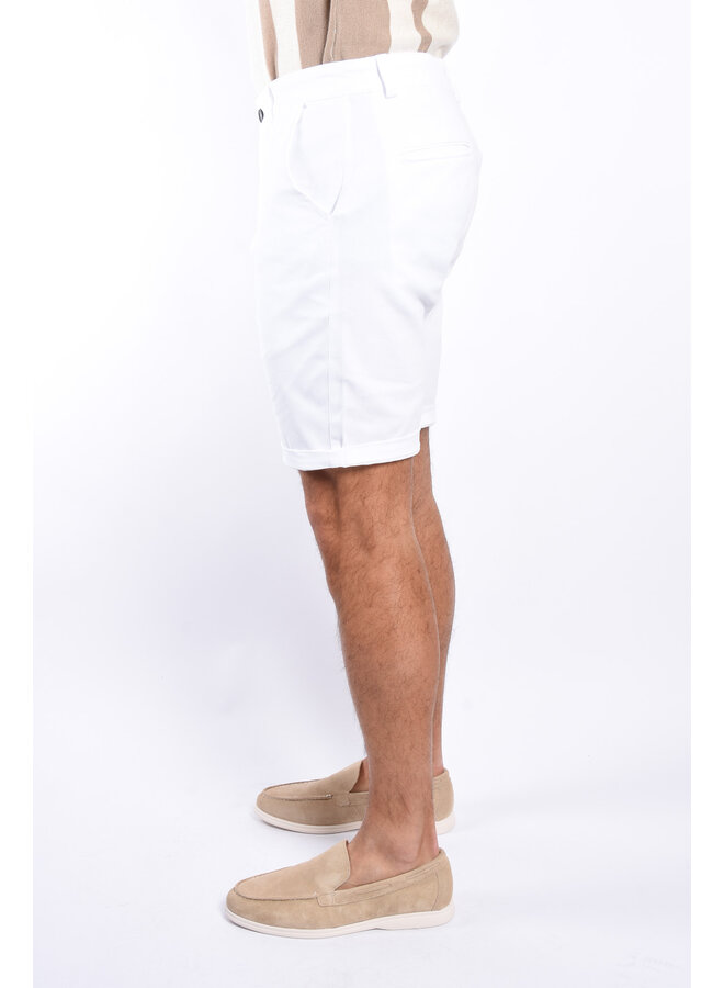 Chino Stretch Shorts “Tropea”  White