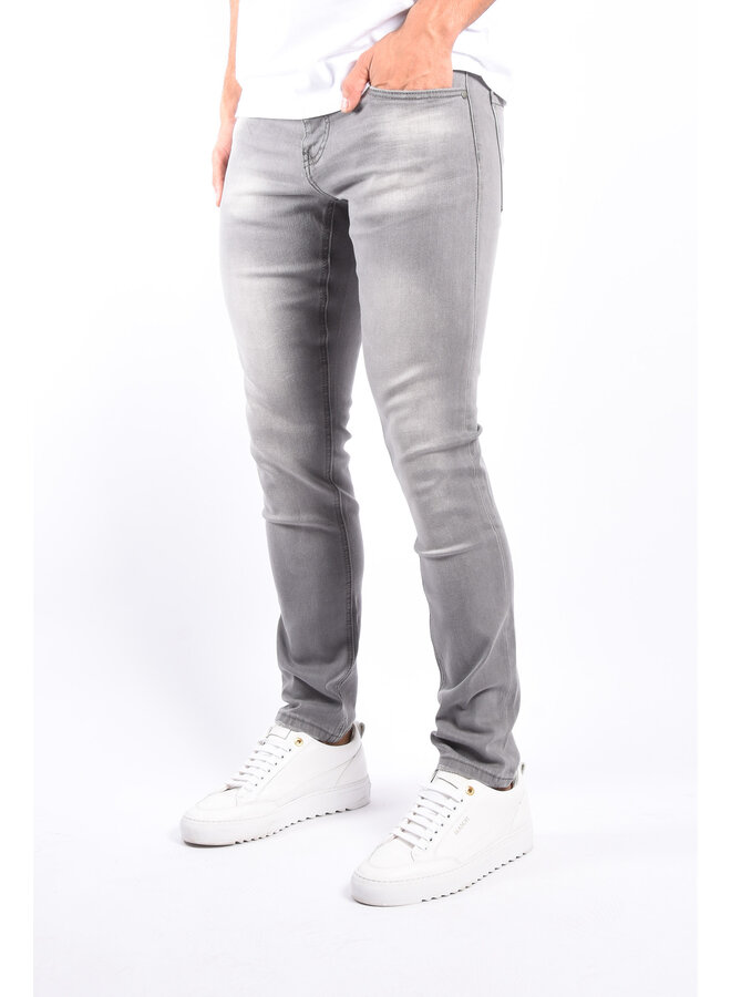 Slim Fit Stretch Jeans “ Edis “ Grey Washed