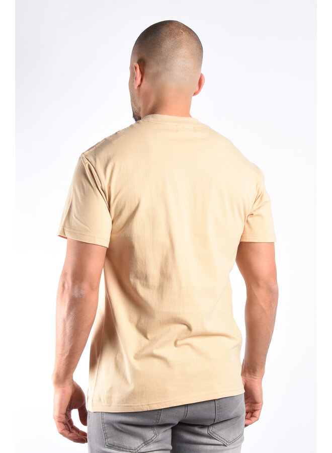 Basic t-shirt regular fit “kris”  Beige