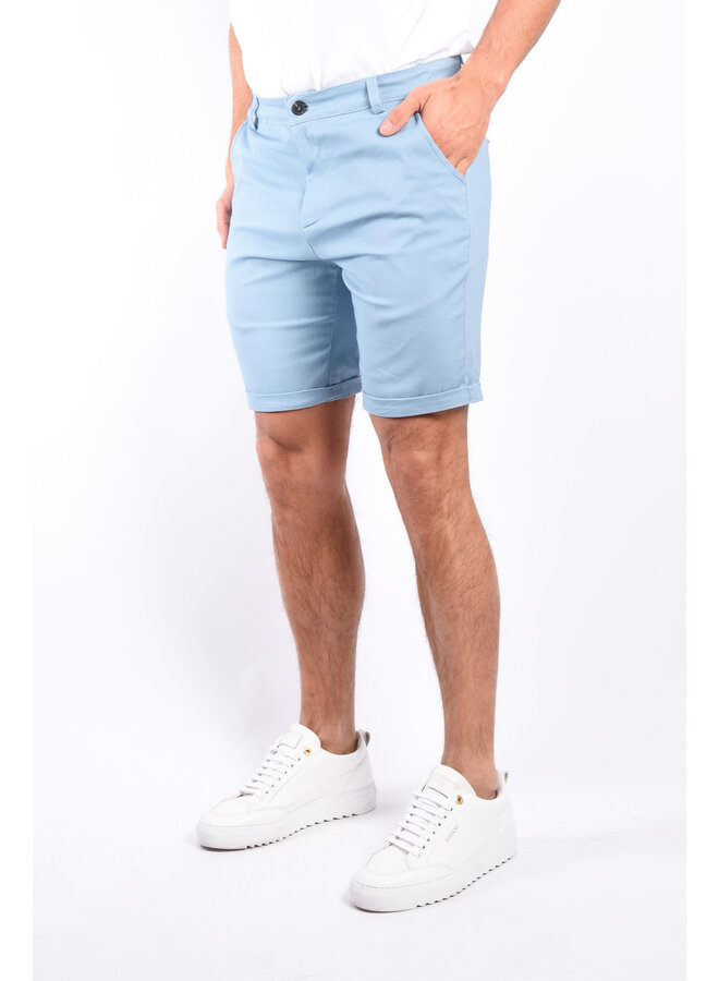 Chino Stretch Shorts “Tropea”  Medium Blue