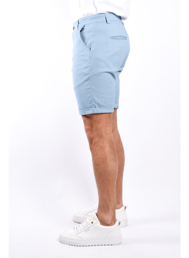 Chino Stretch Shorts “Tropea”  Medium Blue