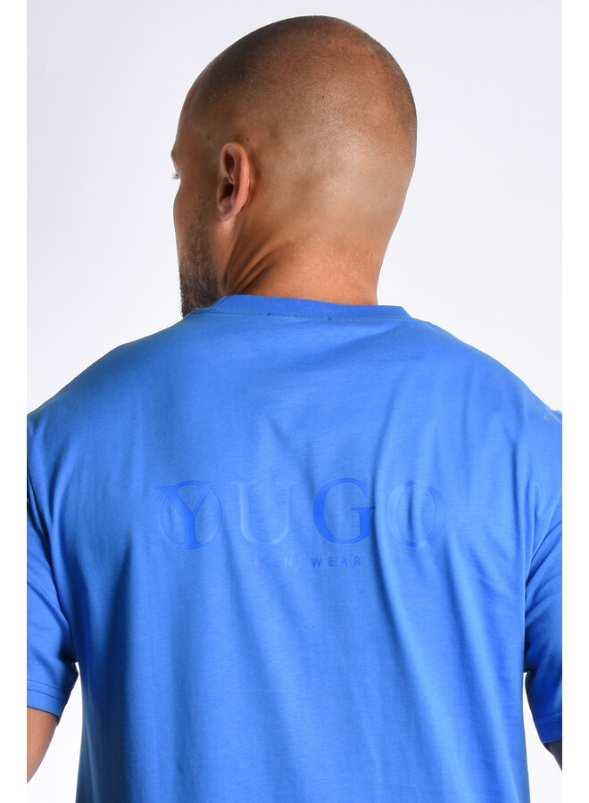 Premium YUGO T-shirt Relaxed Fit Yugo Blue Ton Sur Ton