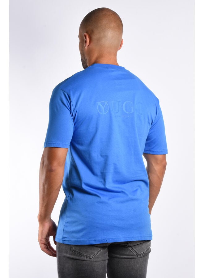 Premium YUGO T-shirt Relaxed Fit Yugo Blue Ton Sur Ton