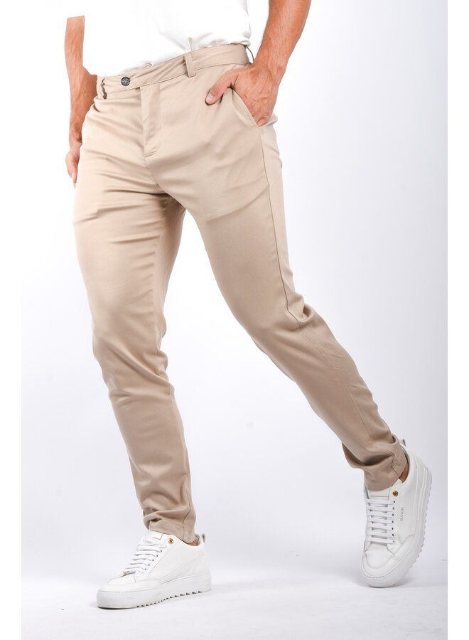 Dynamic Stretch Trousers "Aurelio" Beige