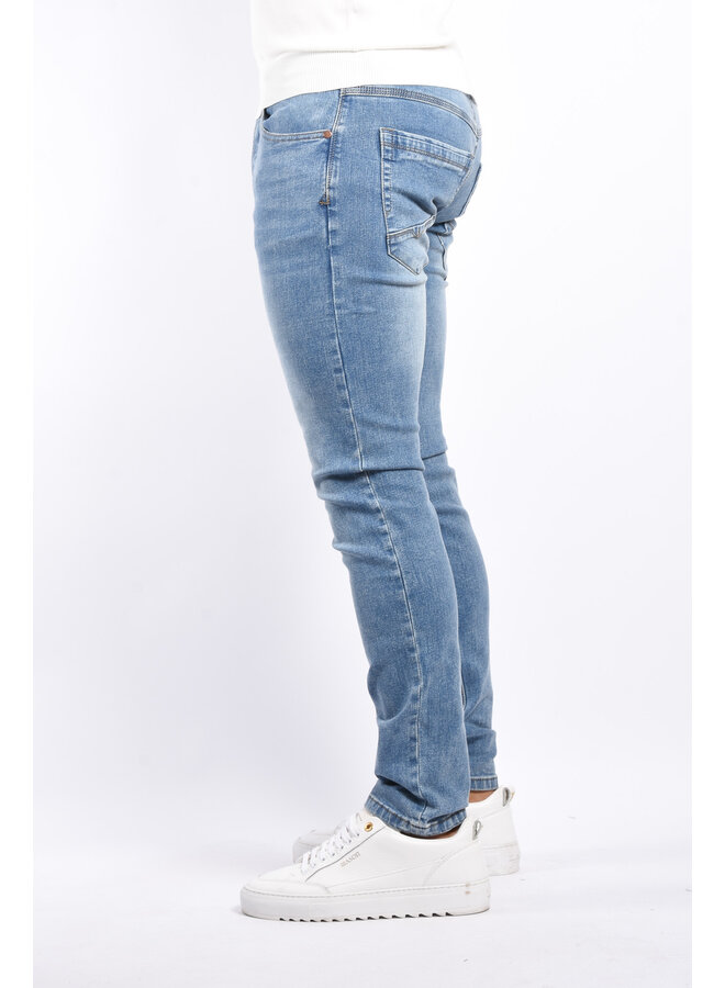 Slim Fit Stretch Jeans “Koa” Light Blue