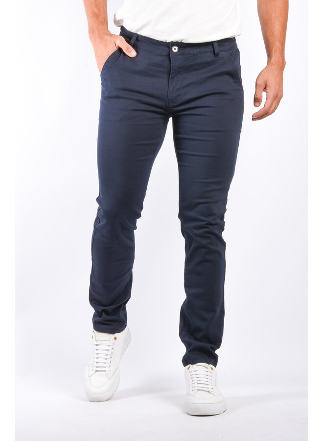 Premium Chino Trousers “Jaho” Navy Blue