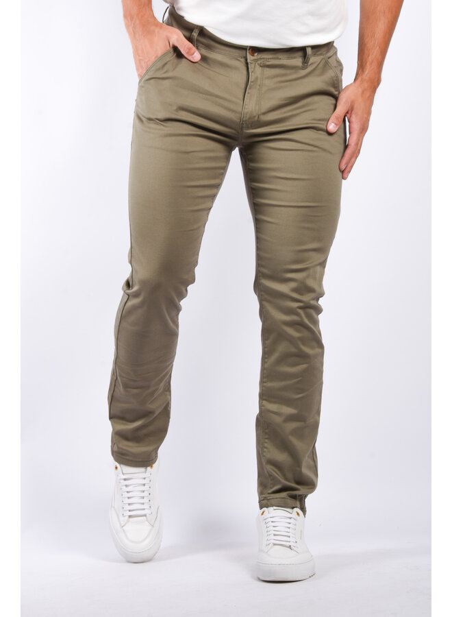 Premium Chino Trousers “Jaho” Khaki Green